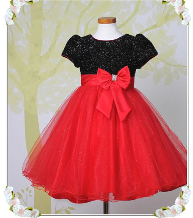 red and black frock