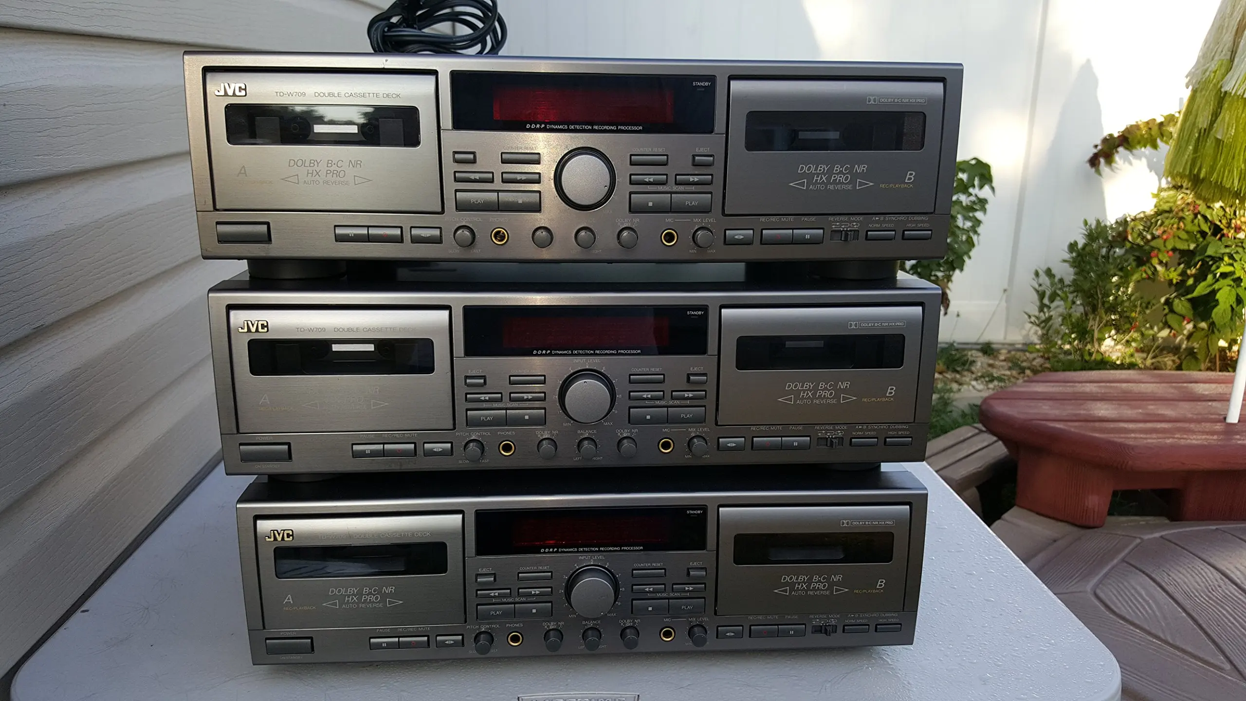 Buy Jvc Td W709 Double Cassette Deck Player Recorder Dolby System B C Nr Hx Pro Ddrp Dynamics Detection Recording Processor Twin Recording And Auto Reverse In Cheap Price On Alibaba Com