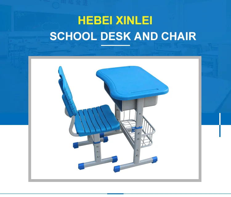 school classroom fixed desks and chairs for students