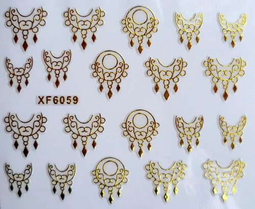 2016 Nails Nail Sticker Manicure 2 Sheet Xfxf 3d Gilded Stickers Affixed Nail Polish Does Not