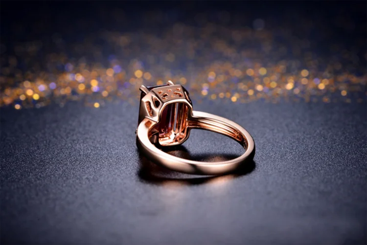 Latest Design 18K Gold Wedding 925 Silver Ring Jewelry Women