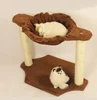 Wholesale Wooden Sisal Cat House Tree Pet House Tower Climbing Cat Tree Cat Bed