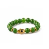 Fashionable Wholesale Jewelry Green Jade Stone Hamsa Bracelet Custom Jewelry