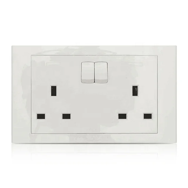 13a Double Switches And Sockets Electrical Double Swithched Socket ...