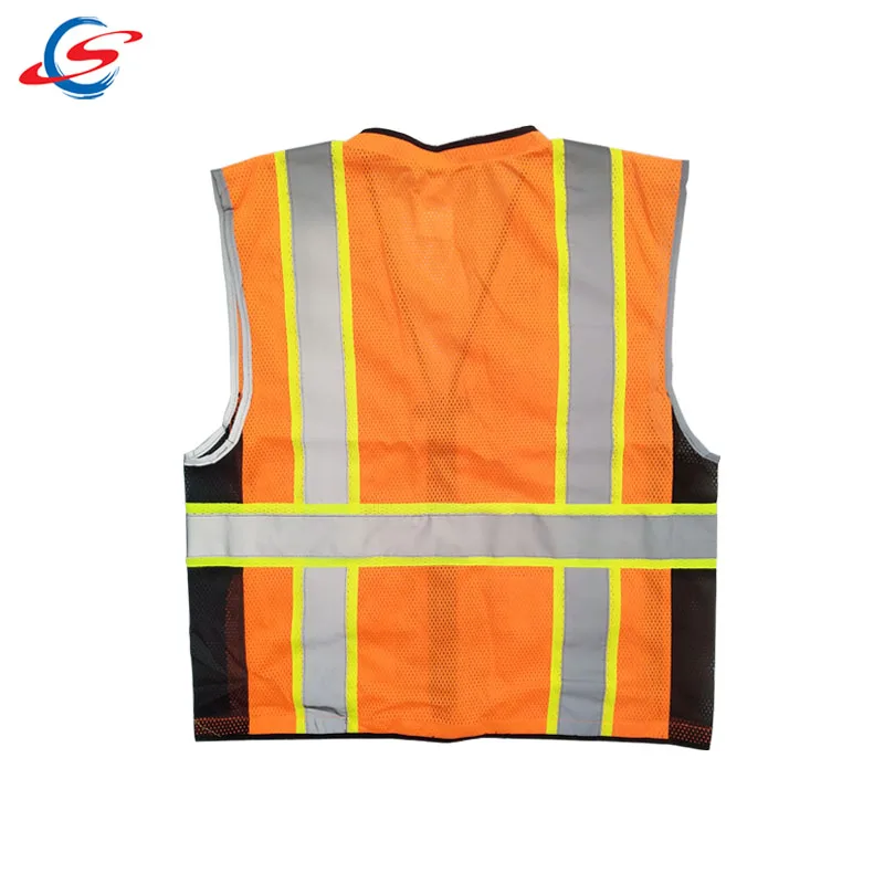 Hi Vis Reflective Airport Construction Safety Vest With Pocket, View