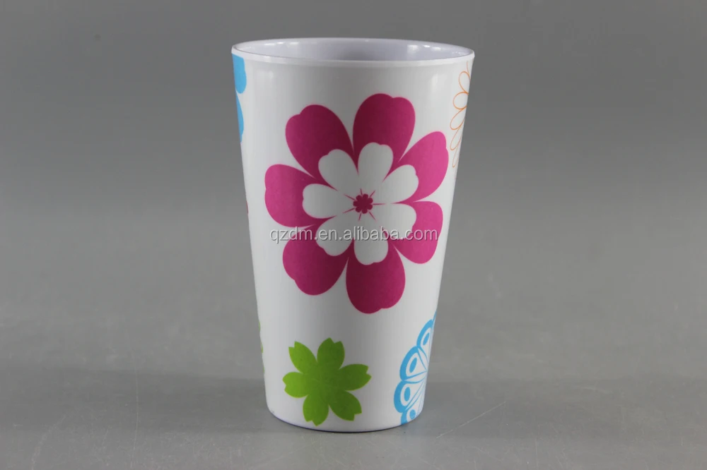 2016 Spring Melamine Flower Drinking Cups
