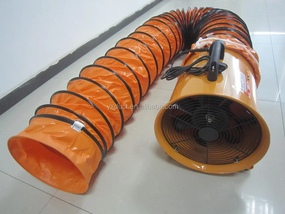300mm Spiral Steel Flexible Round Duct,Pvc Blower Duct For Sht30 Air