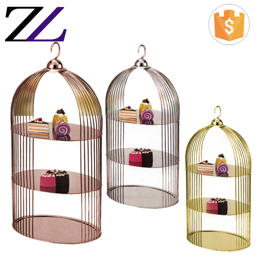Bird Cage Luxury Decorative Weddings Tiered Gold Wedding High Tea