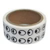 Black White Eye Stickers Labels 2000 Pcs Per Roll Eye Sticker Roll For Handmade Crafts