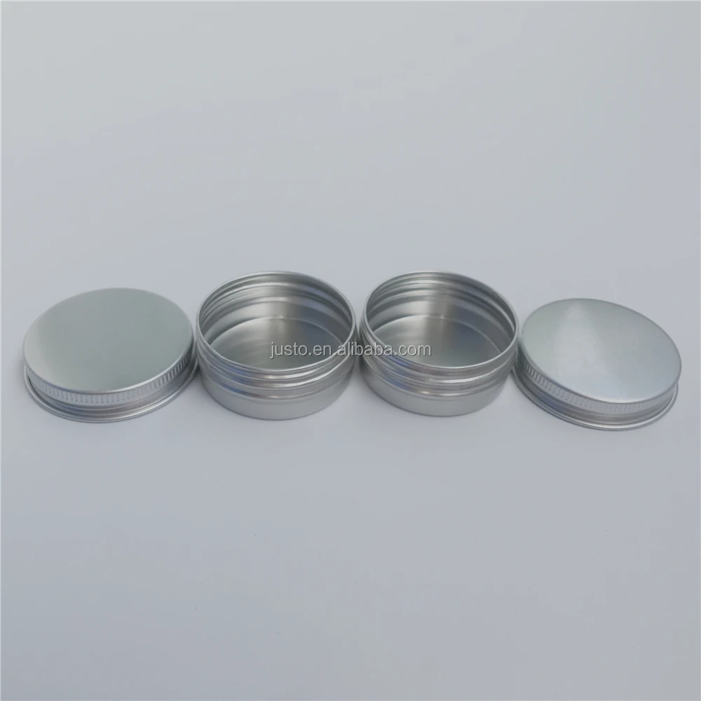 15ml Aluminum Round Tins Screw Top Cans Metal Tins With Lids Travel