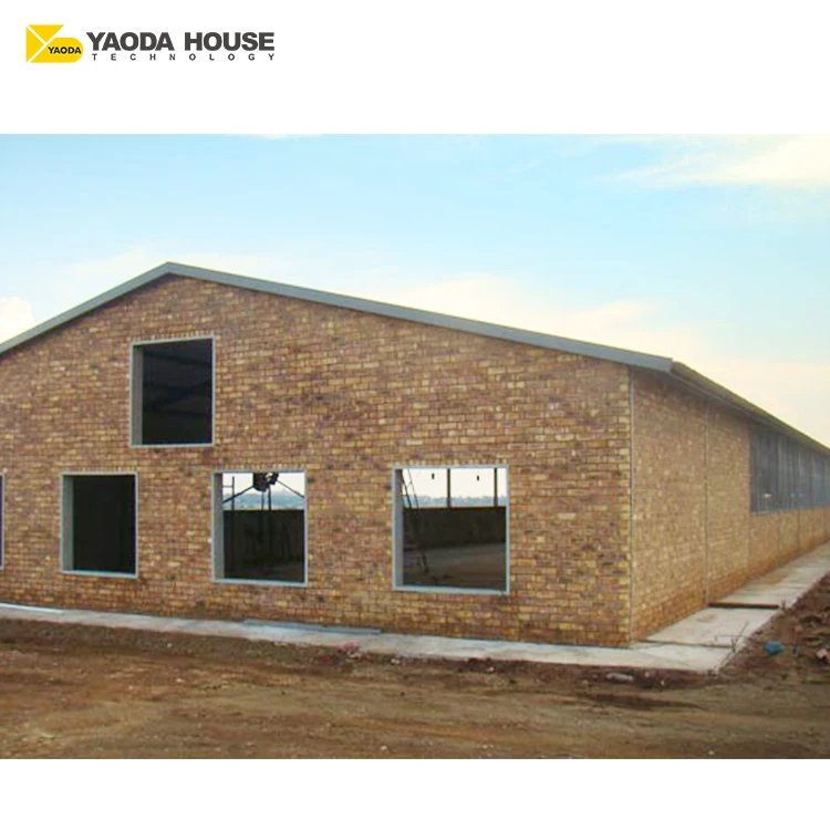 Rwanda farm design low cost prefab house prefabricated wind-resistant structure prefabrication warehouse