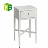 Lightness Simple Design X Side Frame Safe White Lacquer Nightstand