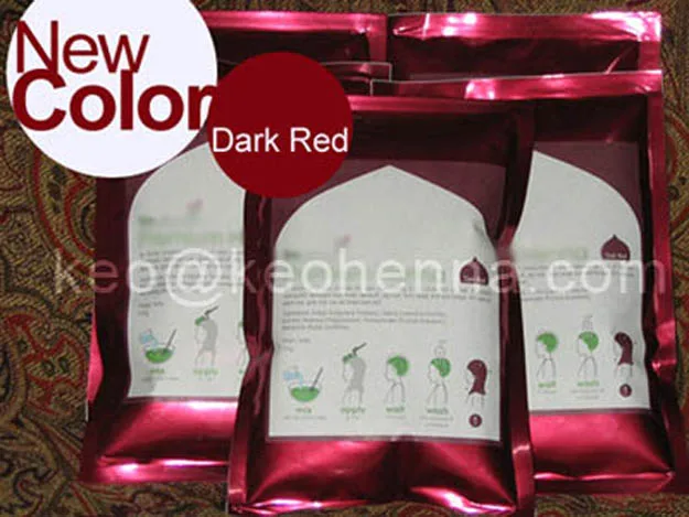 anggur merah bubuk henna  Pewarna rambut ID produk 