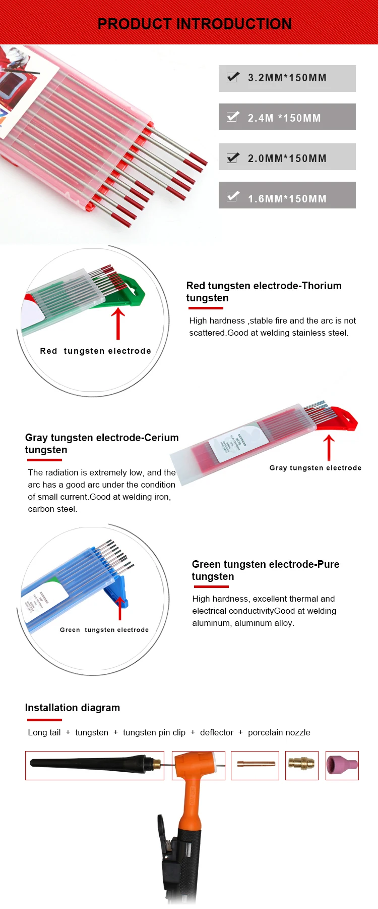 Tig Welding Tungsten Carbide Electrode Buy Tungsten Carbide Electrode