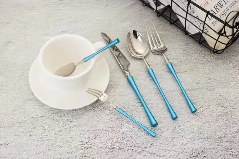 Luxury Design and Romantic Creative Stainless Steel 304 Metal Tableware Cutlery Set