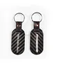 Luxury high grade gift box package car logo carbon fiber keychain