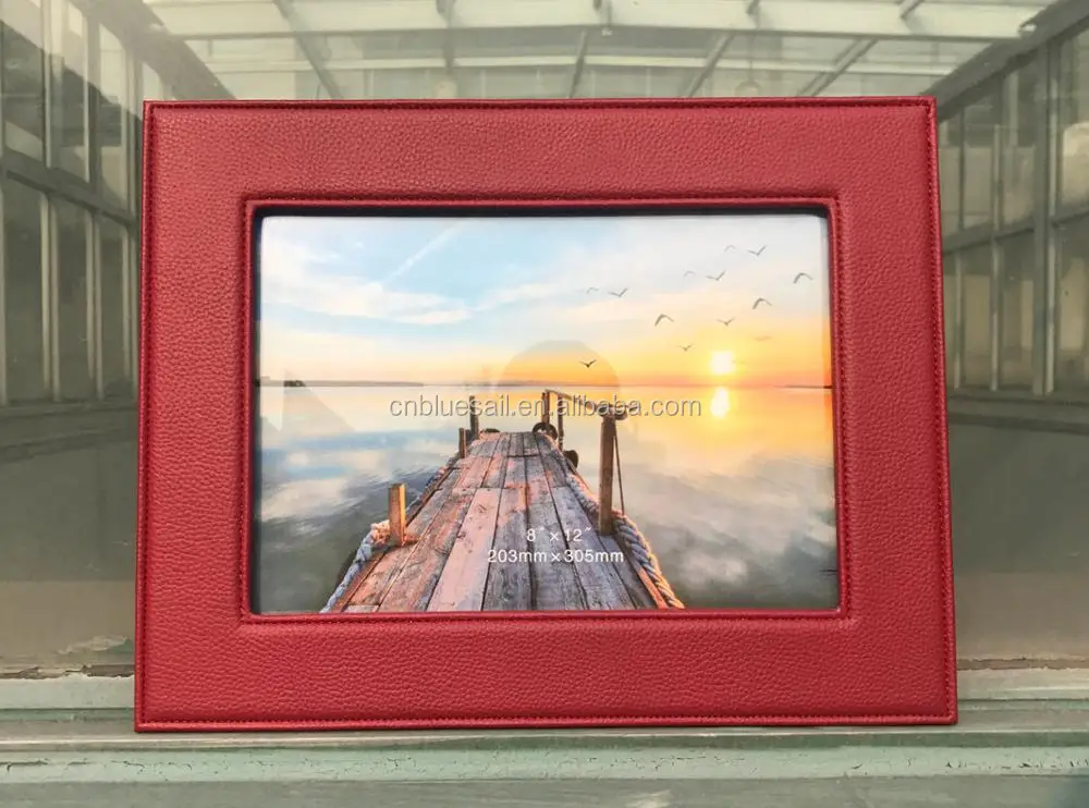 Pu Leather Picture Frame,A4 Photo Frame,Red Photo Frame Buy Pu