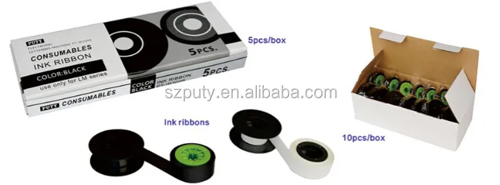Compatible 12mm Black Max Ink Ribbon LM-IR300B for Max LM-370 380 390 Electronic Lettering Machines