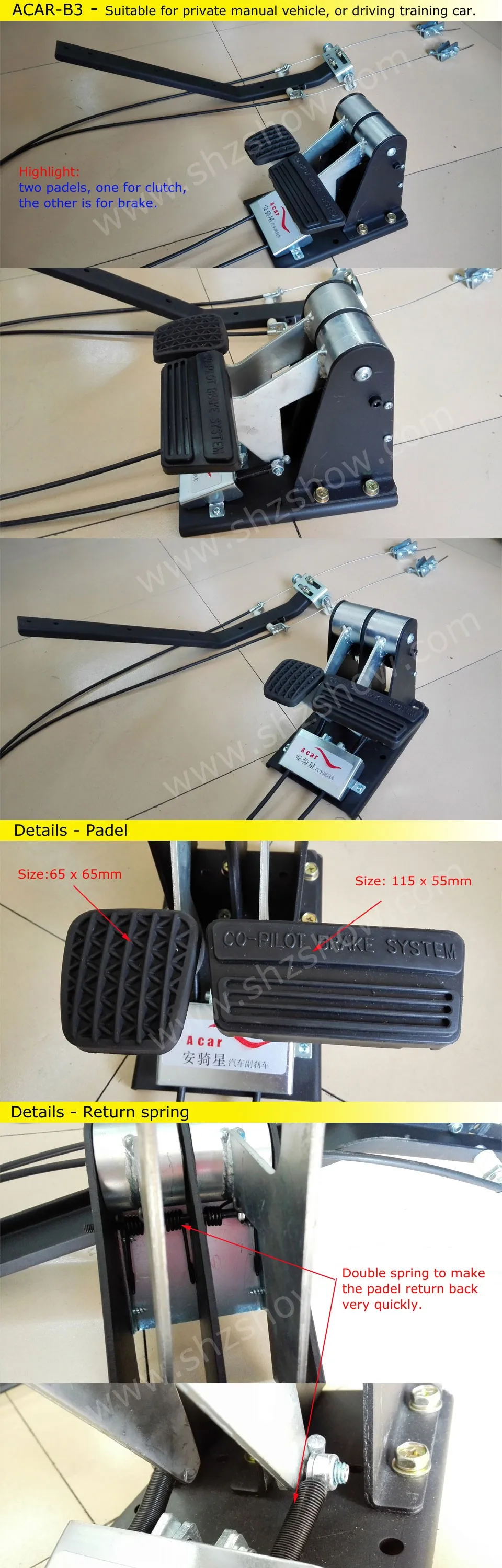 Driving Training Dual Brake Control Buy Passanger Dual Brake