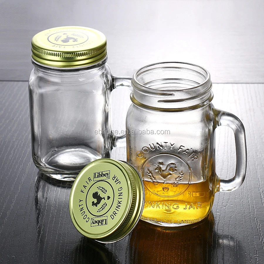 8 oz Mason Glass Jar with Lids - Choose from Flat, Safety Button, Straw  Hole, Daisy Cut