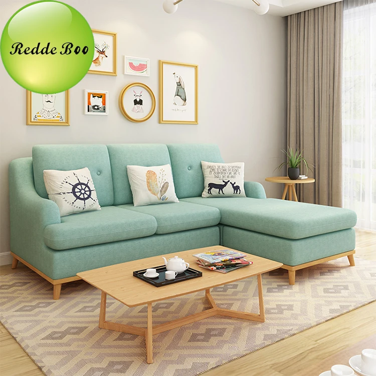 Modern Corner Leather Sofa Set Designs White Color Living Room Sofa