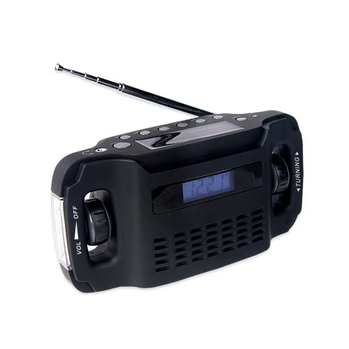 Dynamo Emergency Solar Hand Crank Self Powered Am/fm Radio / Led ...