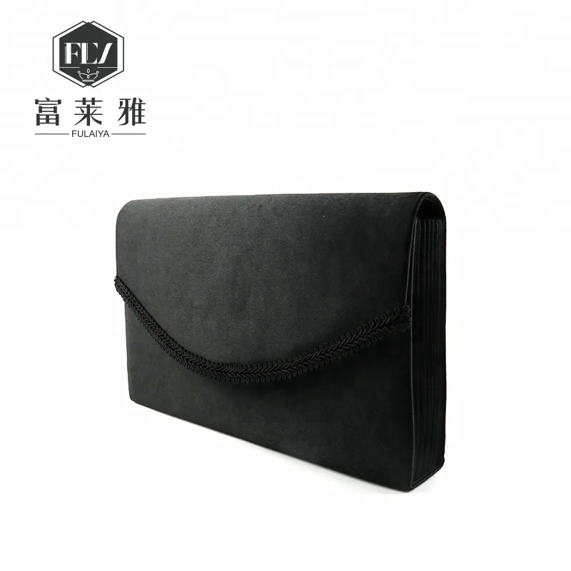 custom black ceremonial dacron women evening stylish clutch bag