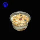 4 オンス 8 オンス 12 オンス使い捨てプラスチック pet 素材サラダ/アイスクリーム/ヨーグルト/デリカップカスタムロゴと蓋