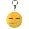 Hot-Sell Hardcover Emoji Squinting Expression Plush Keychain Emoticon Plush Pendant