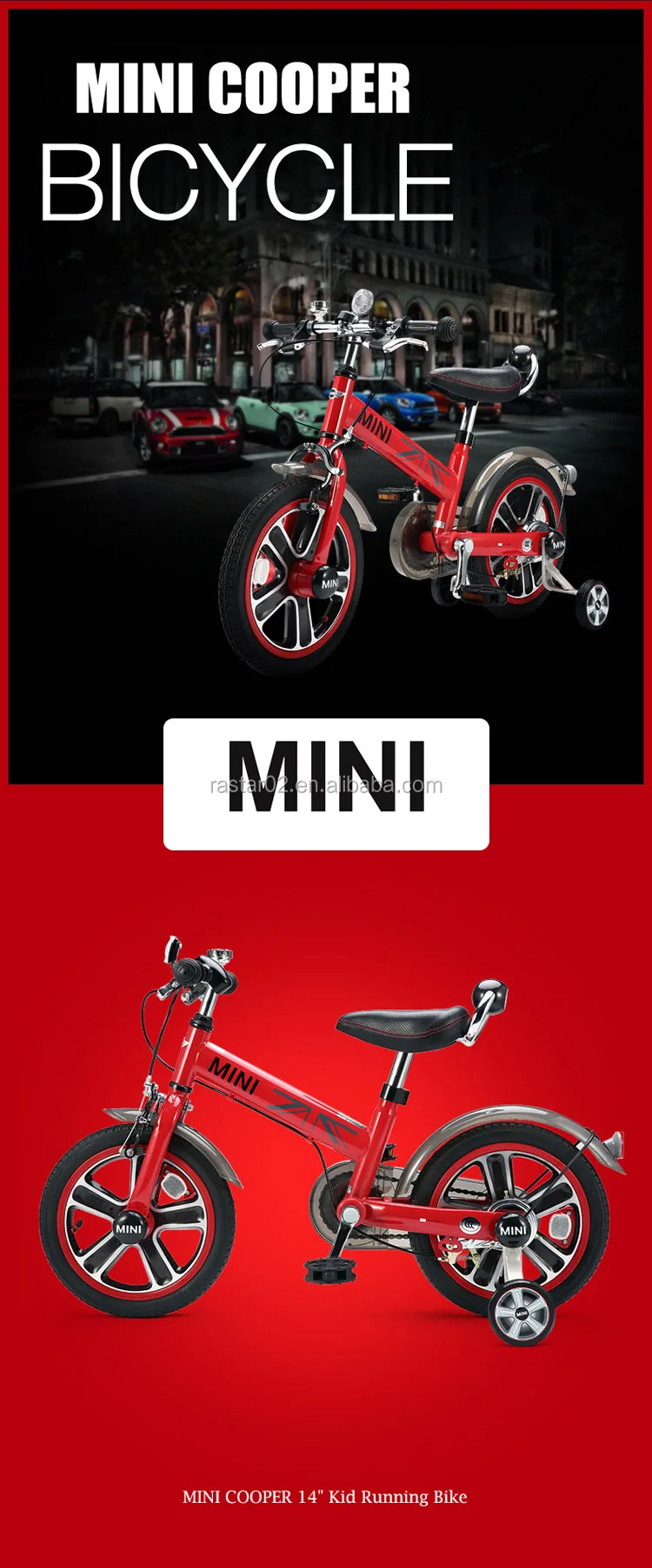 rastar mini cooper bike