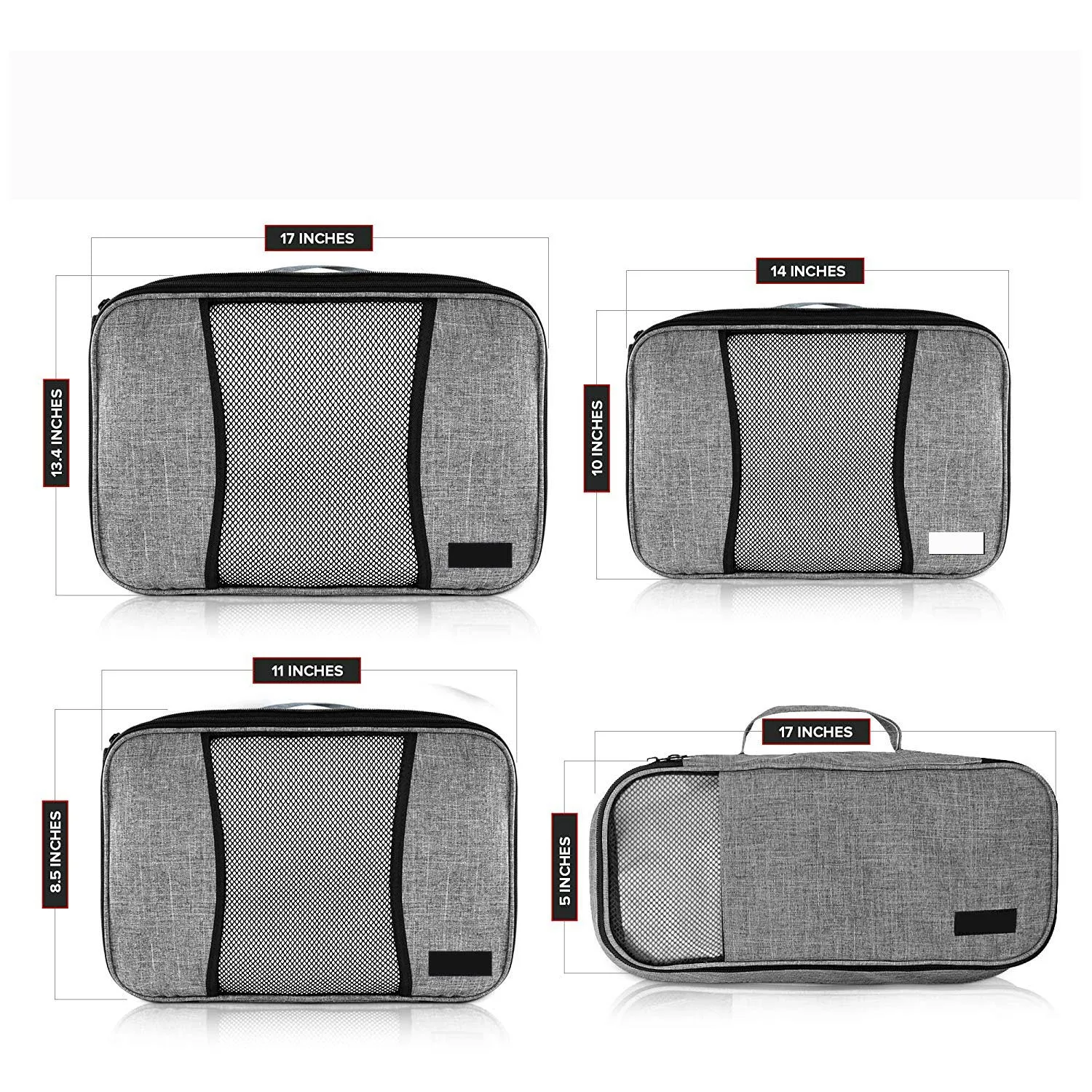 Customized Travel Compression Luggage Organizer Packing Cubes