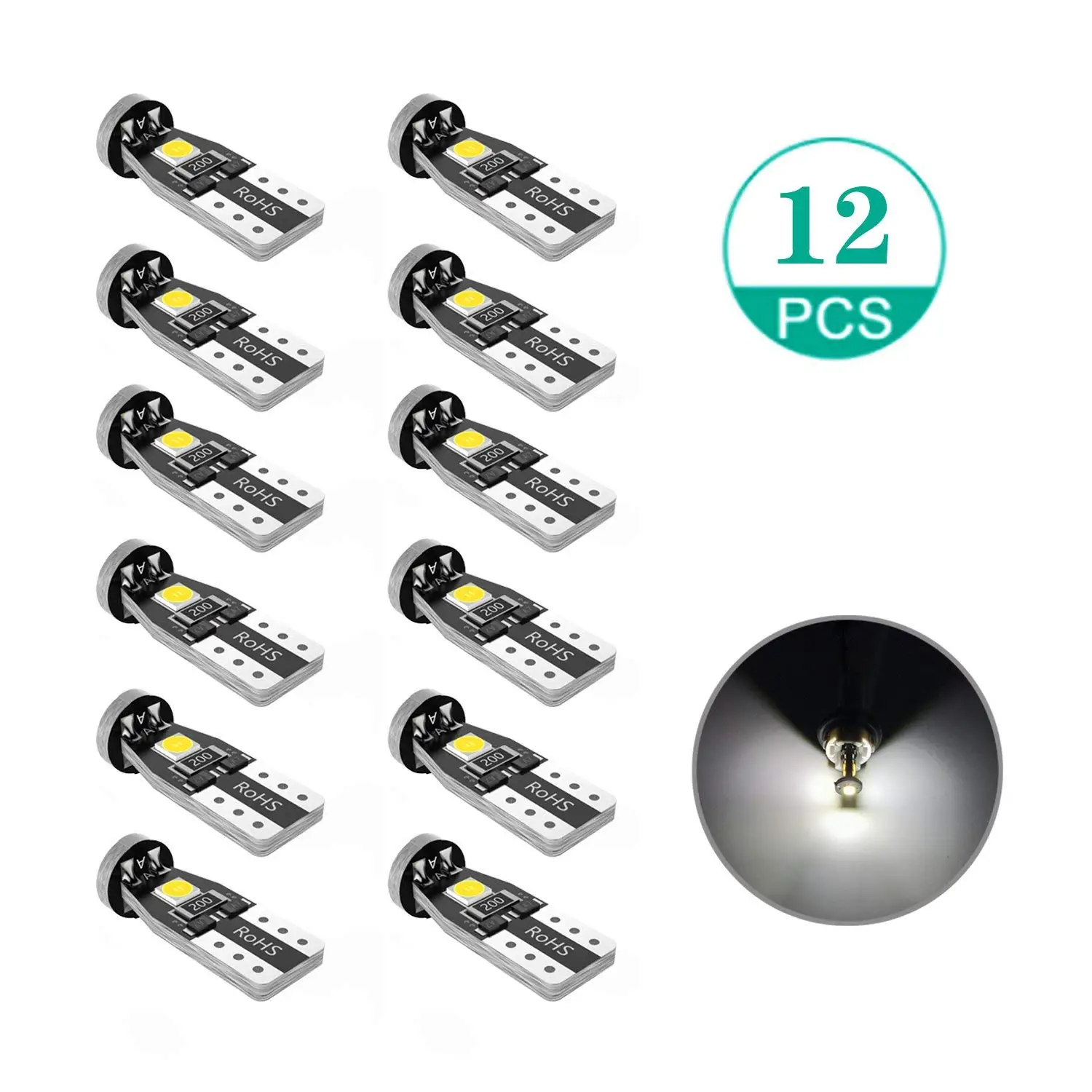 VANSSI High Power 2x18W COB Chipset Super Bright 2504 PSX24W LED Bulbs 6000K White LED Fog Light Bulbs DRL Lamps Replacement Pack of two bulbs