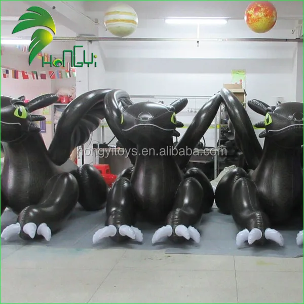 2017 Hongyi Hot Sale Inflatable Toothless Dragon Toy / 3m Long