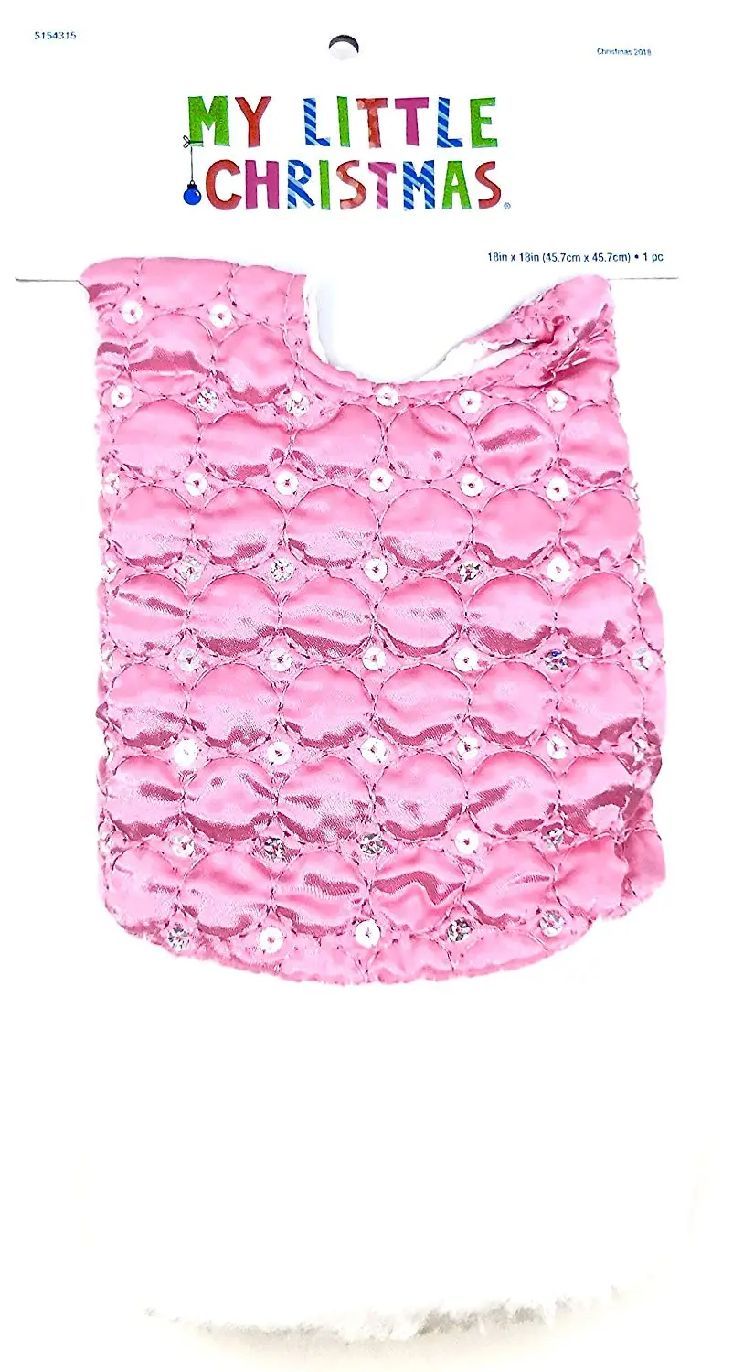 Get Quotations Mini Christmas Tree SkirtsSnowflakes Sequins Or White Faux Fur Trim Pink Satin Get Quotations Mini Christmas Tree SkirtsSnowflakes Sequins Or White Faux Fur Trim Pink Satin