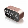 TF Card FM Radio Temperature USB Bluetooth V4.2 Speakers Stereo Handsfree Laptop LED Clock Speaker