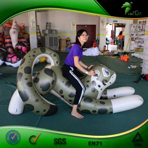 Custom Inflatable Snow Leopard Hongyi Inflatable Ride On Animals Toys ...