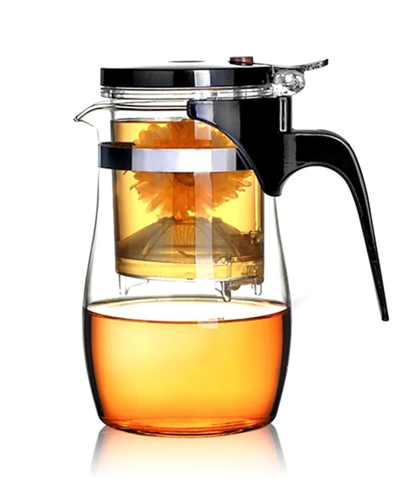 Loose Leaf Tea Maker With Glass Teapot,Built In Infuser And Removable