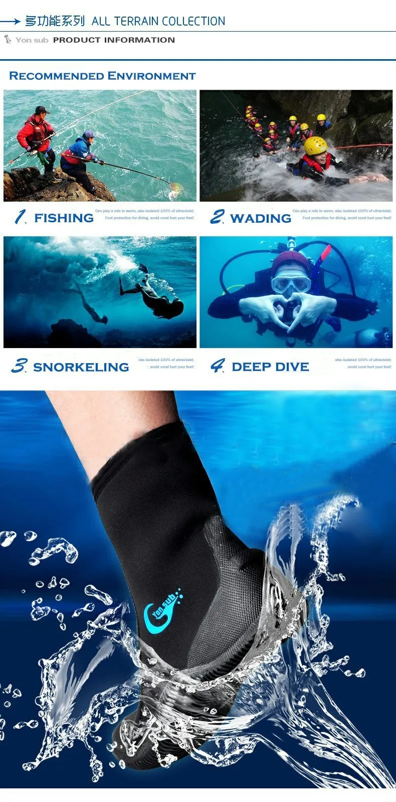 5mm Neoprene With Zipper Custom Diving Boots For Open Fins Buy Custom