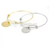 Jiagelin Jewelry Stainless Steel Bracelet Adjustable Bangle Silver and Gold Vacuum Plating Accessories