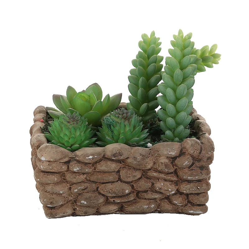 Wholesale Large Artificial Jungle Succulent Plants Mini