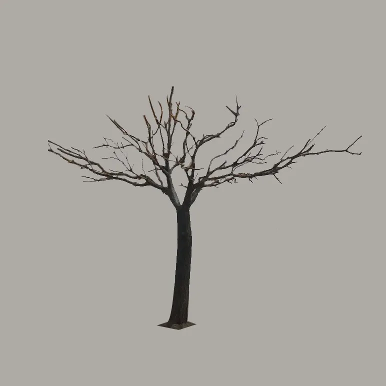 Artificial Dry Tree Clad The Column Artificial Banyan Trees Without