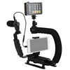 Hot Sale PULUZ Portable Handheld DV Bracket Stabilizer + LED Studio Light + Video Shotgun Microphone Kit