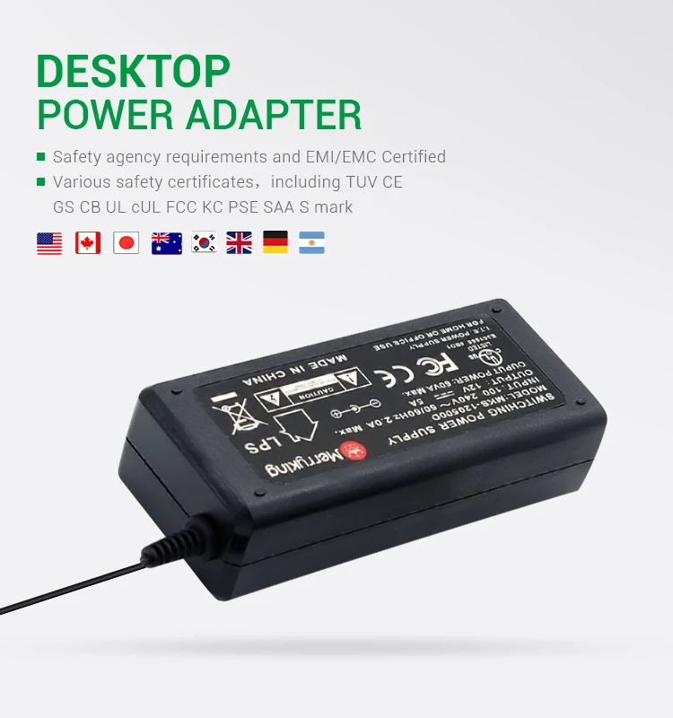 Multiple Output Laptop Power Supply 12V AC-DC Transformer 12V 5A