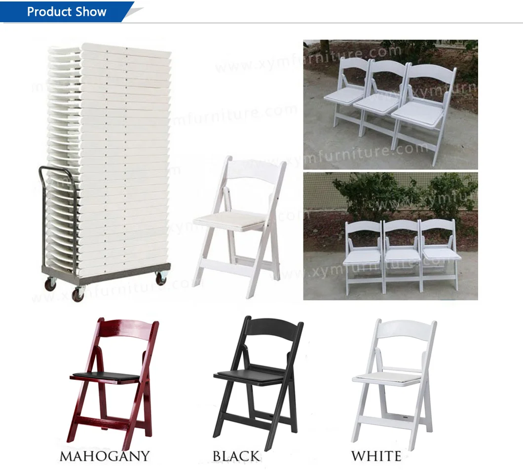 American Style Outdoor Garden White Folding Resin Party Chairs For Sale