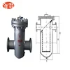 ASME Basket Filter/Stainer with SS304 Element and Wire Mesh