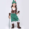 2016 New Baby Girl Pirate Cosplay Clothing Set Classical Halloween Performance Clothing Set Girl sets Free