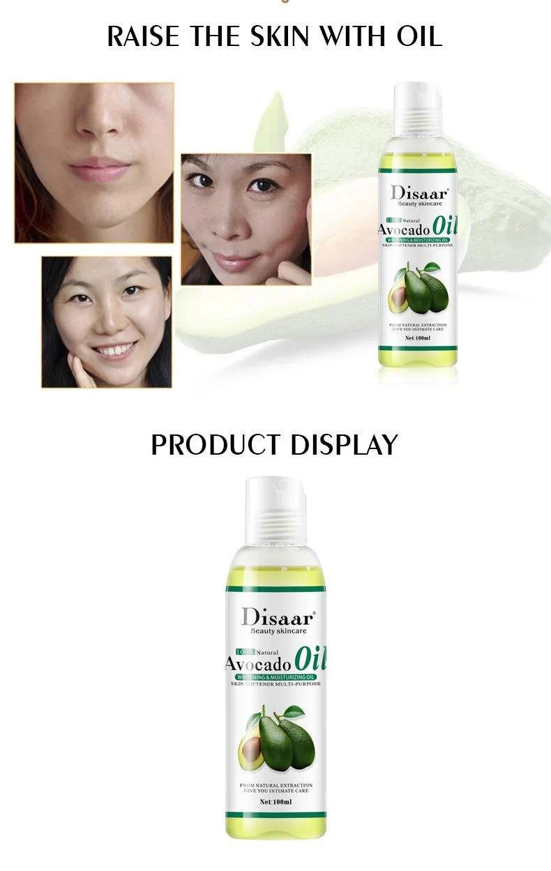 Best Selling Disaar Skin Lightening Massage Avocado Oil Extra Virgin