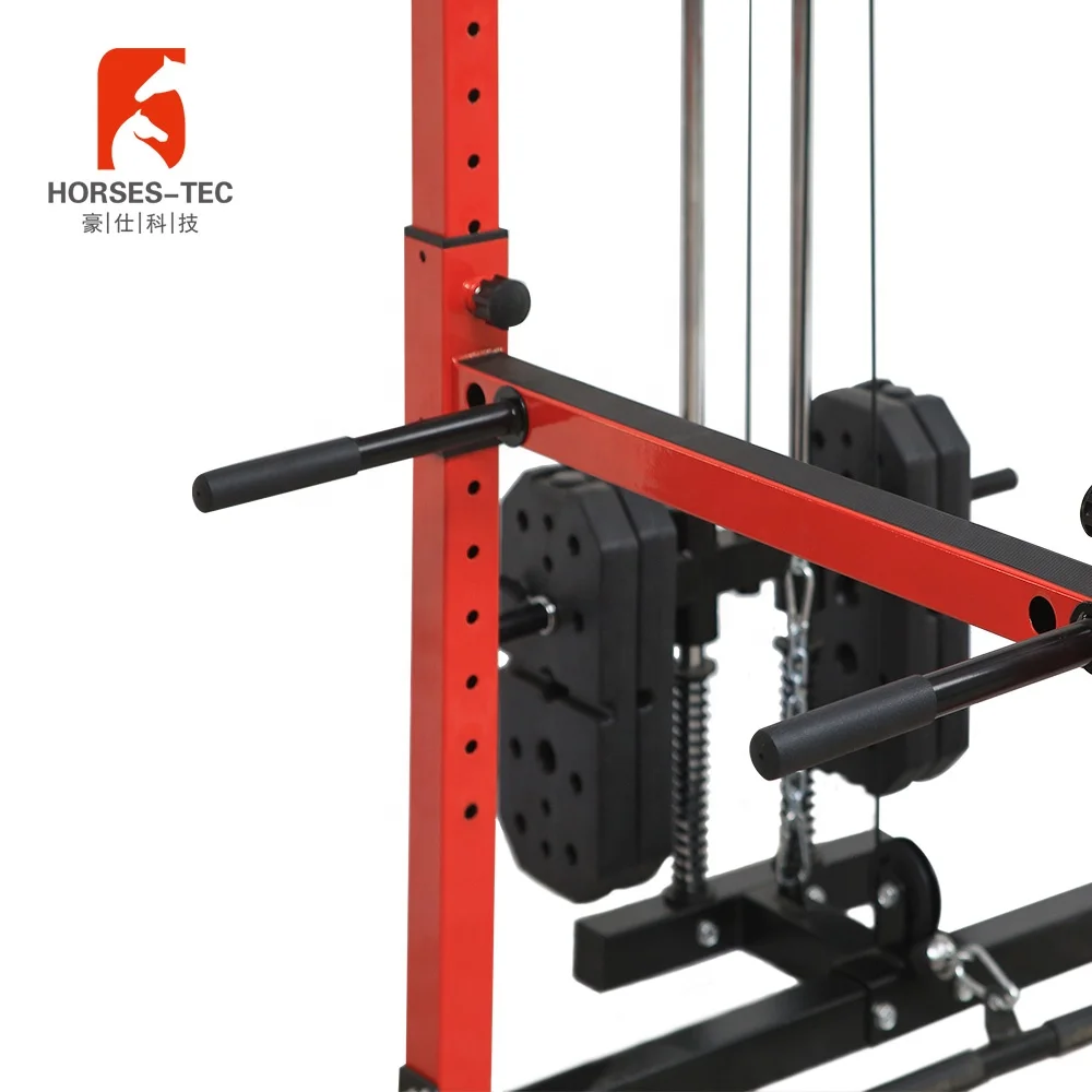 Free standing hammer strength chin-up station power rack with j hooks