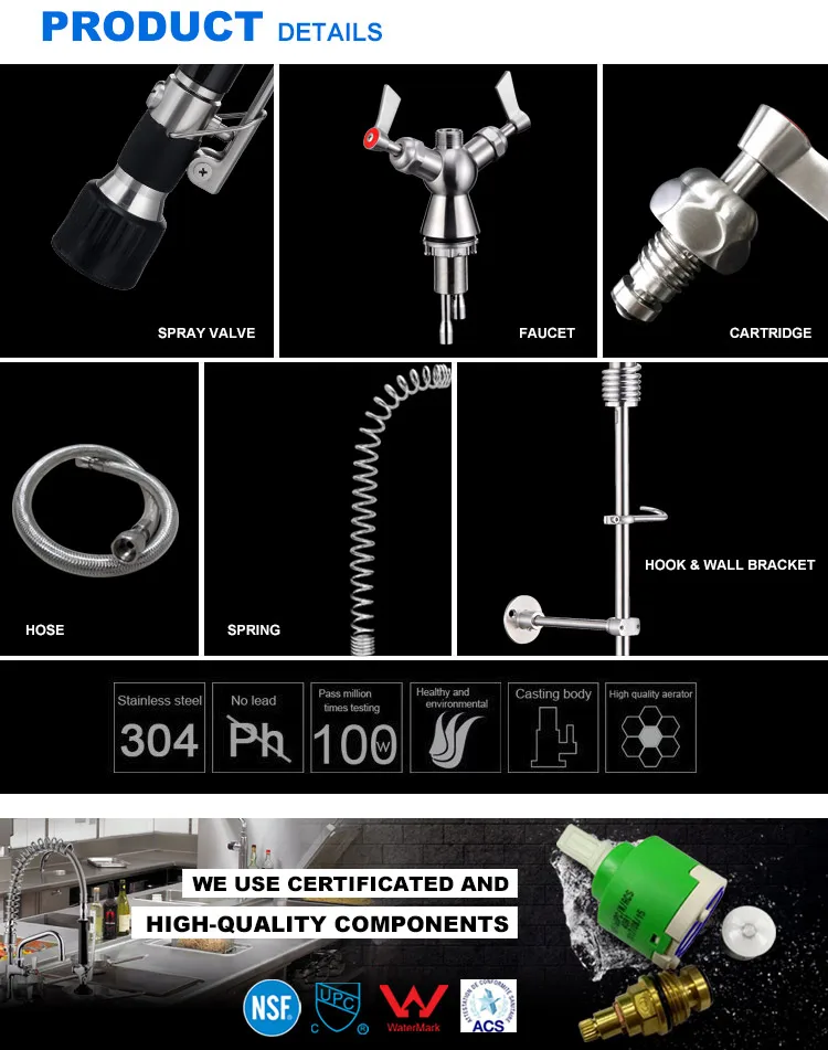Kitchen Sink Pre-rinse Units Water Filter Sanitary Ware Wasserhahn Messing Assay Black Hot And Cold Faucet.jpg