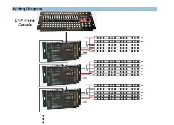 Схема декодера dmx 512